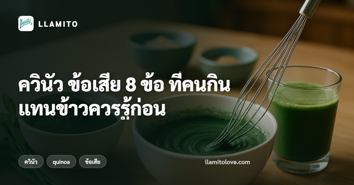 ควินัว ข้อเสีย 8 ข้อ ที่คนกินแทนข้าวควรรู้ก่อน